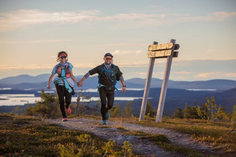 NUTS Trail Running in arctic Lapland in the summer